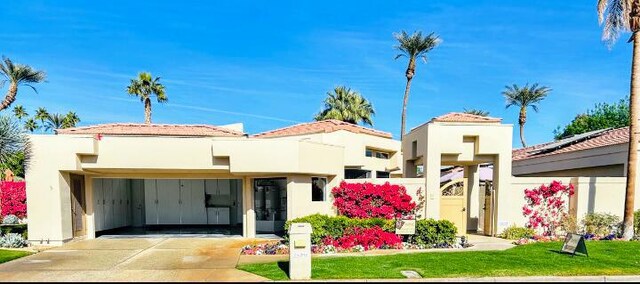 exterior space with a front yard