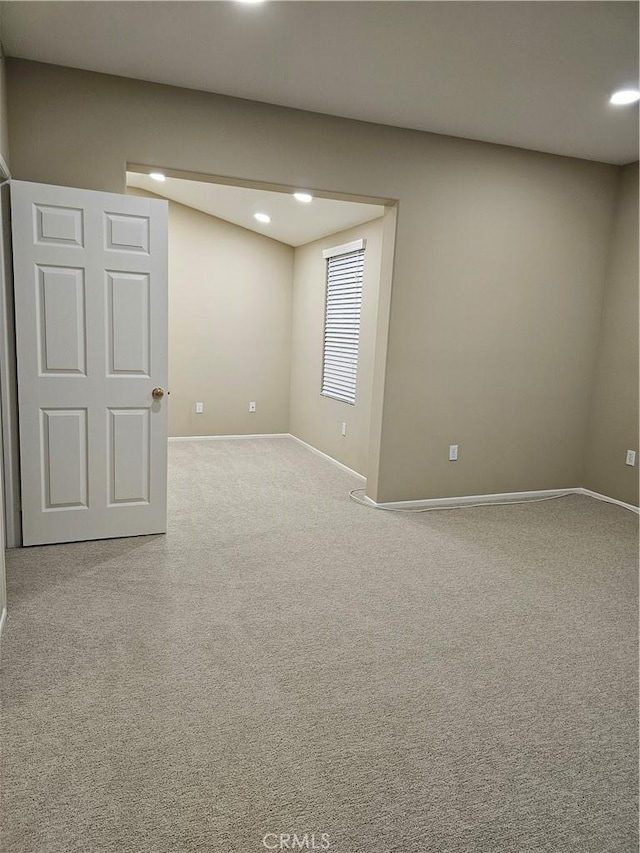 view of carpeted empty room