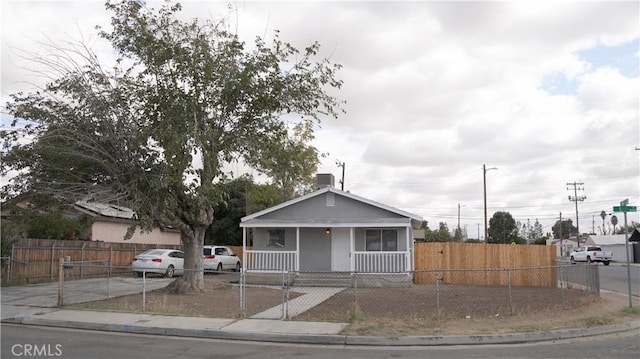 view of front of home with a porch