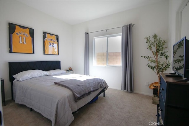 bedroom featuring carpet flooring