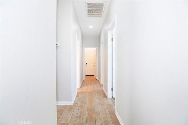 hallway featuring light hardwood / wood-style floors