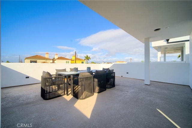 view of patio / terrace with outdoor dining area