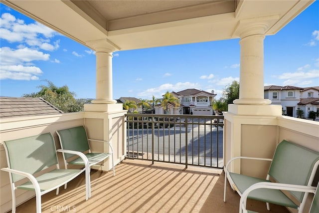 view of balcony