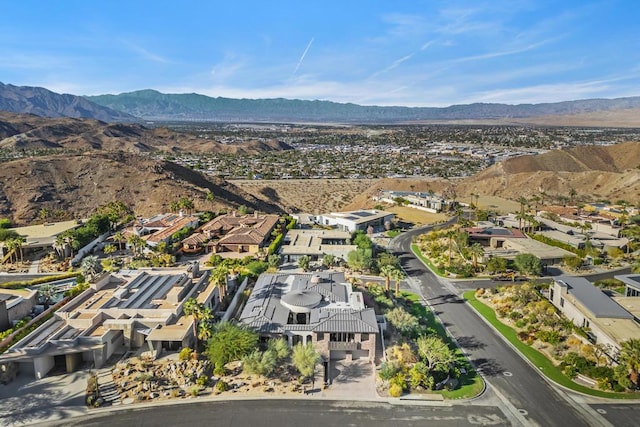 aerial view featuring a mountain view