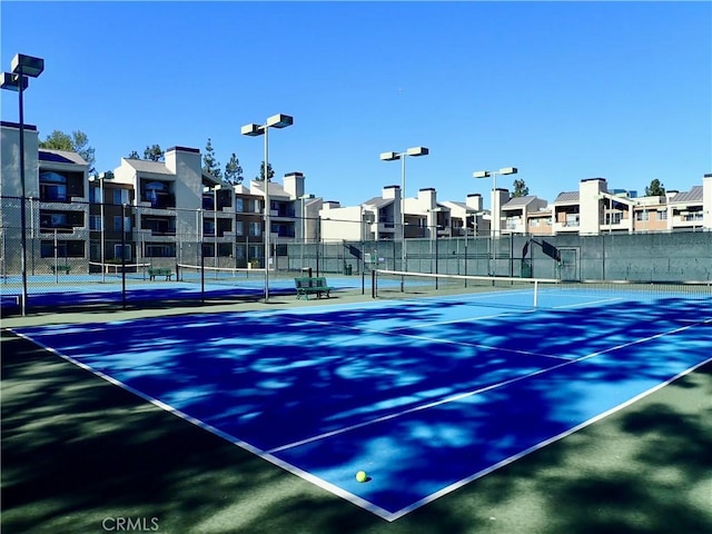 view of tennis court