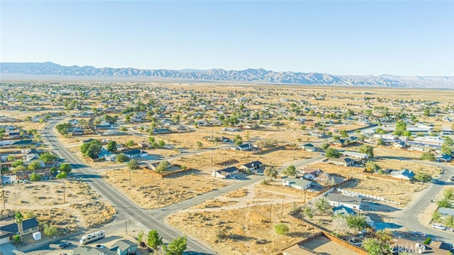 aerial view featuring a mountain view