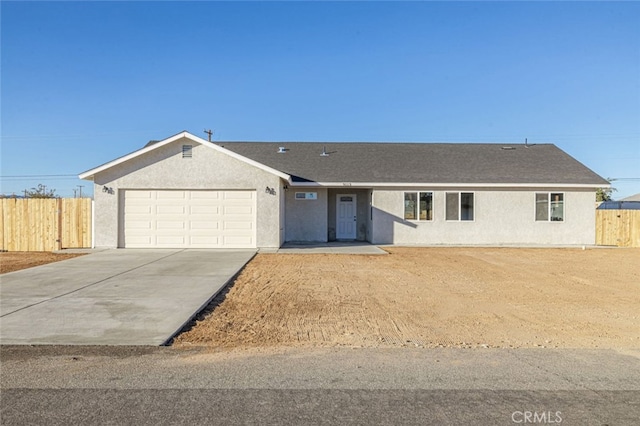 ranch-style house with a garage