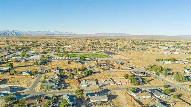 bird's eye view featuring a mountain view