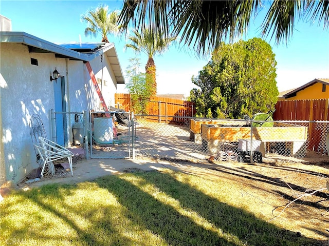 view of yard featuring a patio