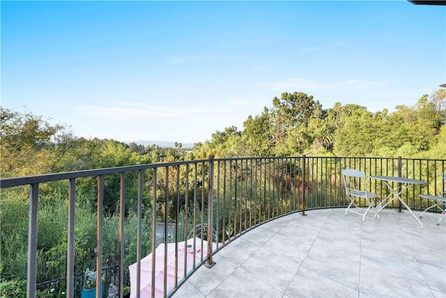 view of balcony