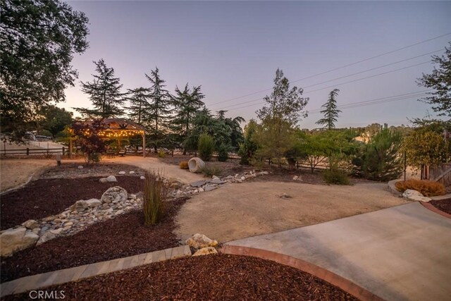 8865 San Gabriel Rd, Atascadero, CA 93422 - view of yard with a gazebo and a patio area