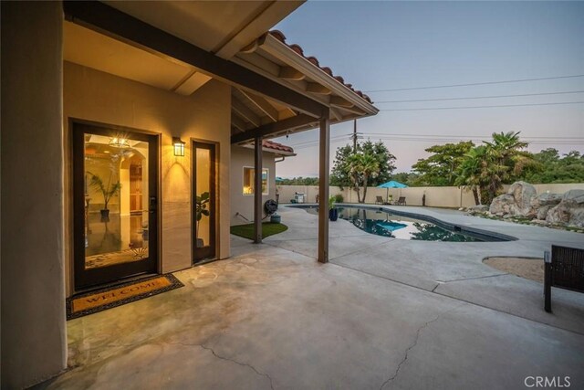 8865 San Gabriel Rd, Atascadero, CA 93422 - view of swimming pool featuring a patio and a fenced backyard