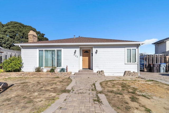 view of ranch-style house