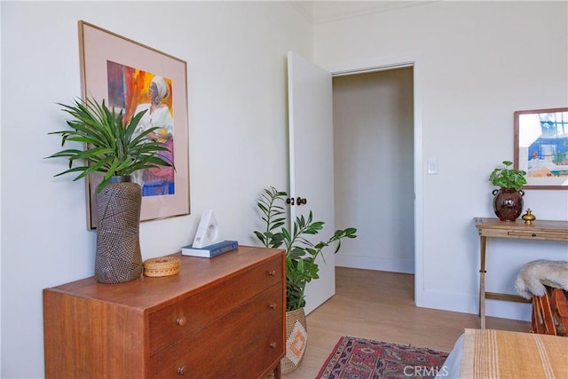 interior space with light wood-type flooring