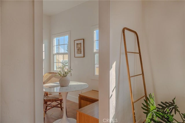 dining room featuring light tile patterned floors