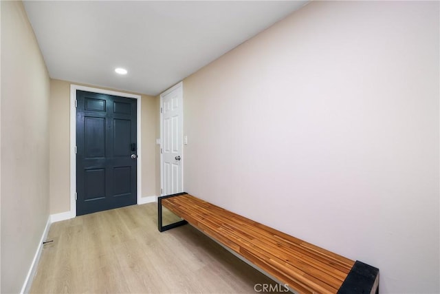 interior space featuring light hardwood / wood-style floors