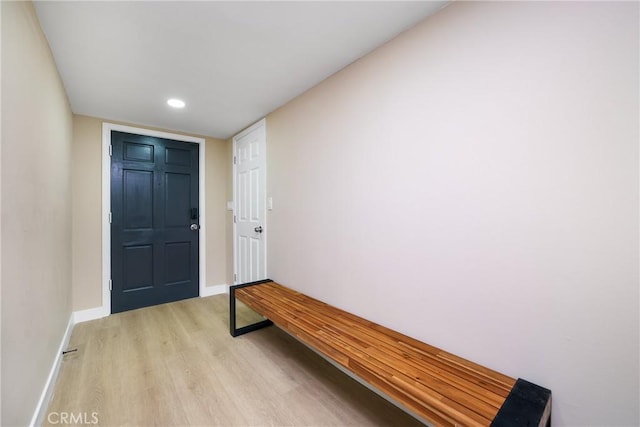 1707 Canard Ave, Placentia, CA 92870 - entryway with light wood-type flooring, baseboards, and recessed lighting