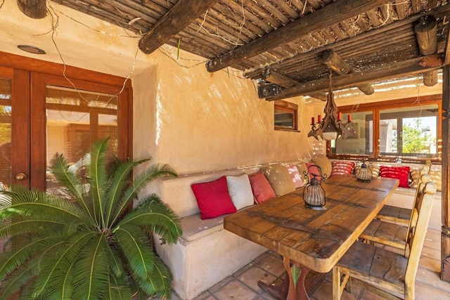 view of dining room