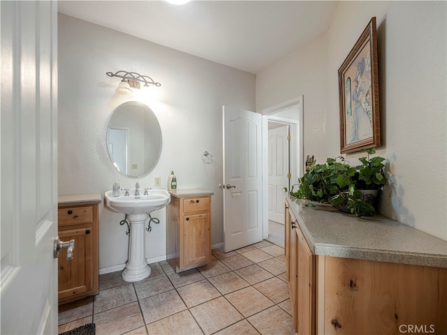 bathroom featuring tile patterned floors