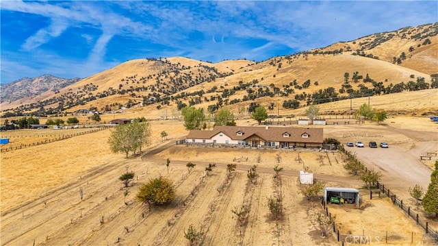 mountain view with a rural view