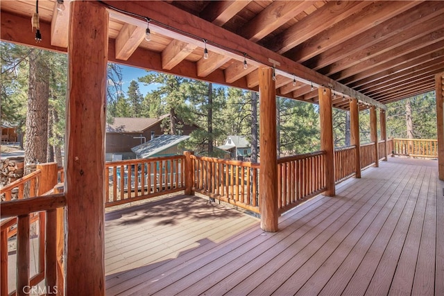 view of wooden terrace