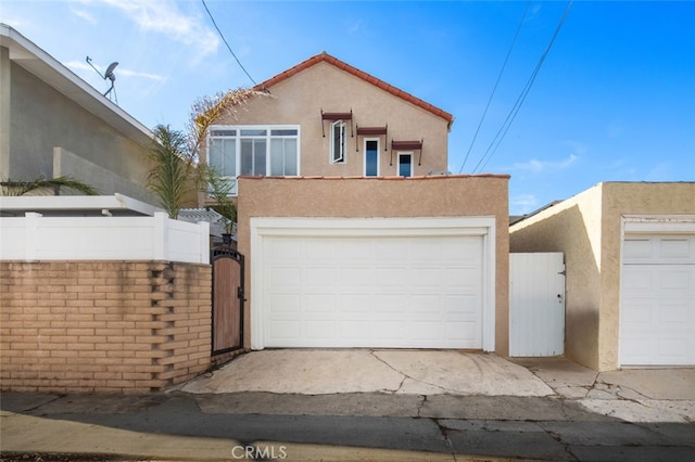 view of front of house featuring a garage