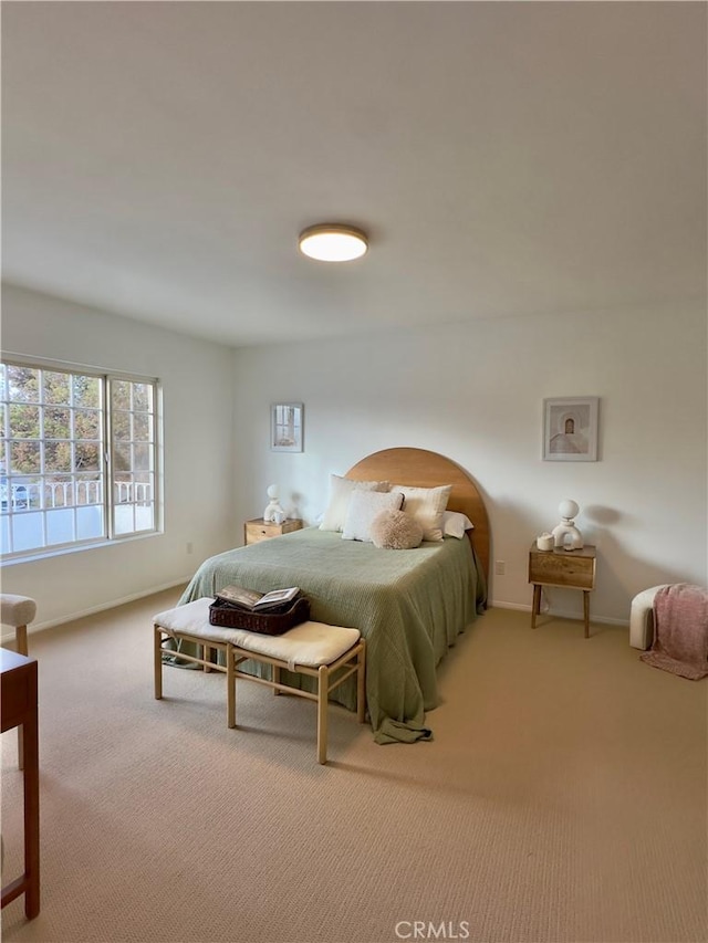 bedroom featuring carpet floors