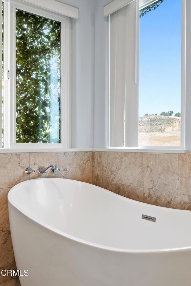 bathroom featuring a bathing tub