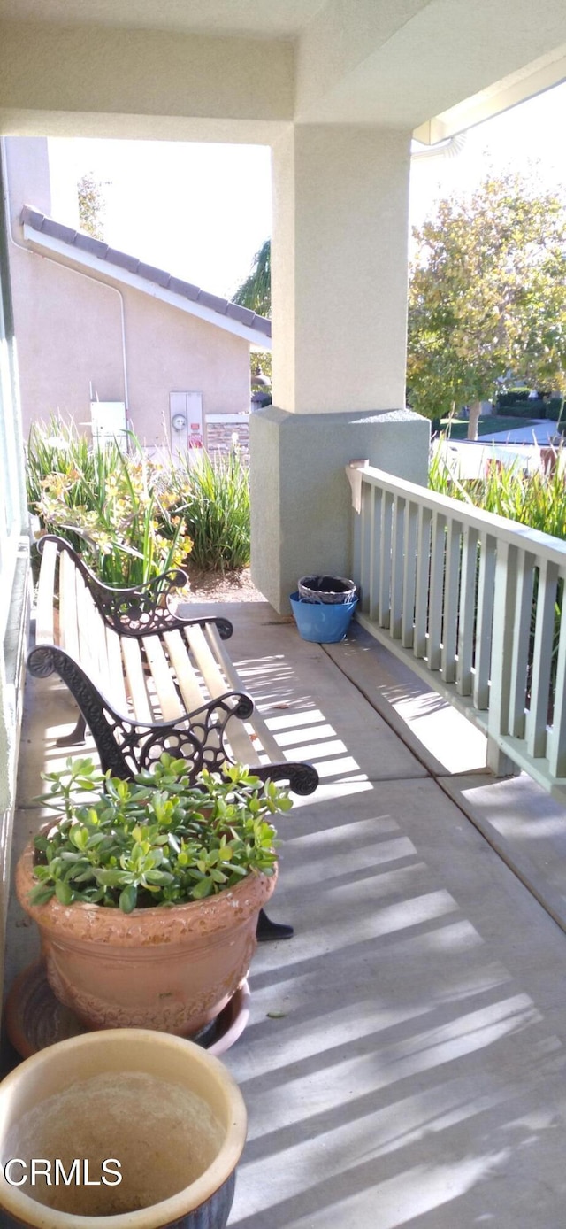 view of balcony