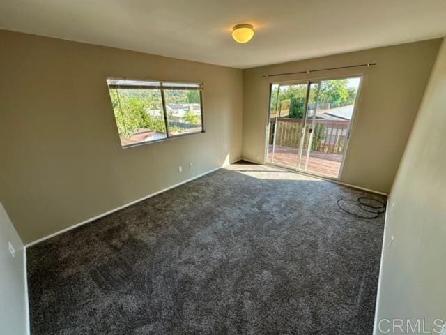 empty room with carpet floors and plenty of natural light