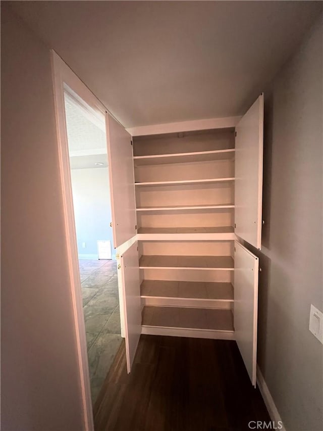 interior space featuring hardwood / wood-style flooring