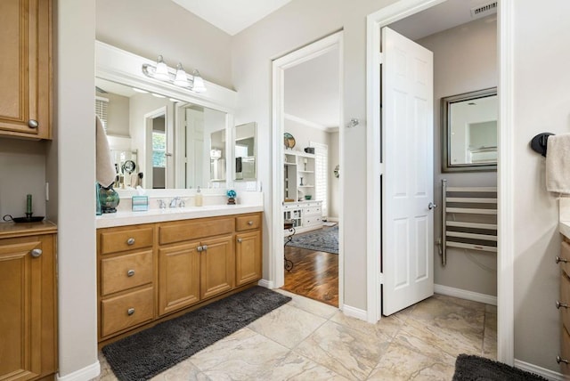 bathroom with vanity