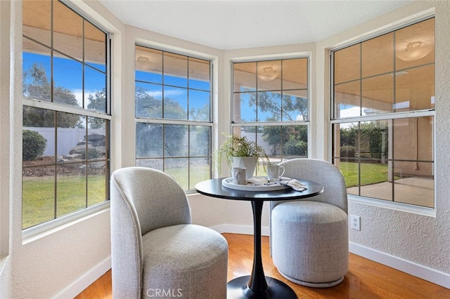 view of sunroom