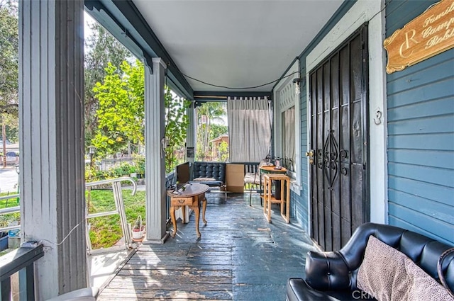 view of sunroom / solarium