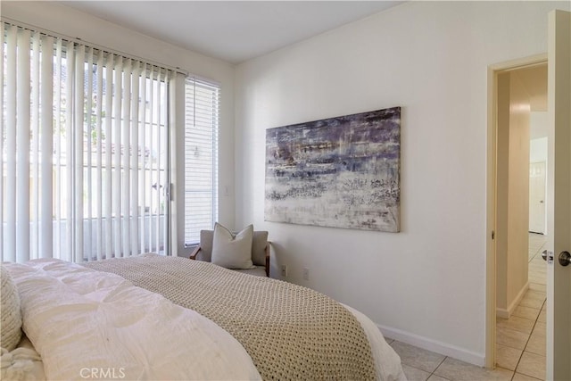 view of tiled bedroom