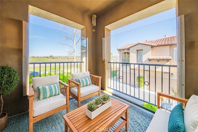 view of balcony