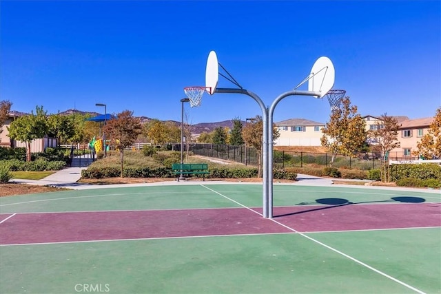 view of sport court