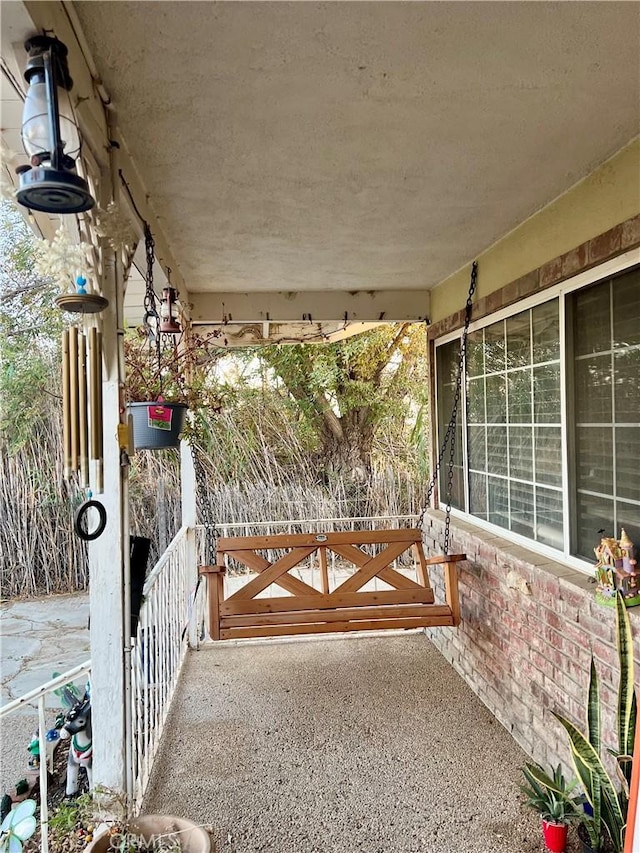 view of patio / terrace featuring covered porch