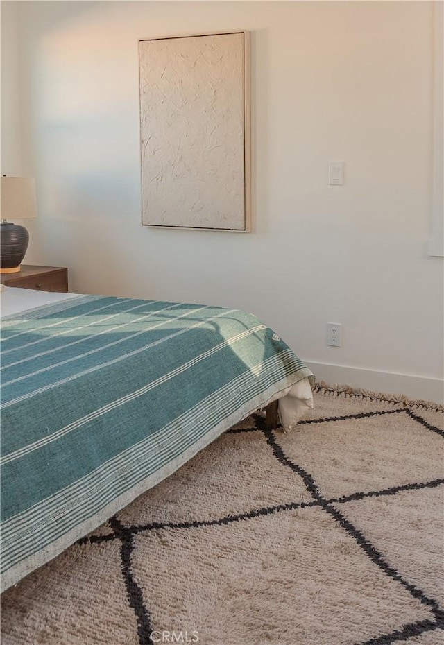 bedroom with carpet floors