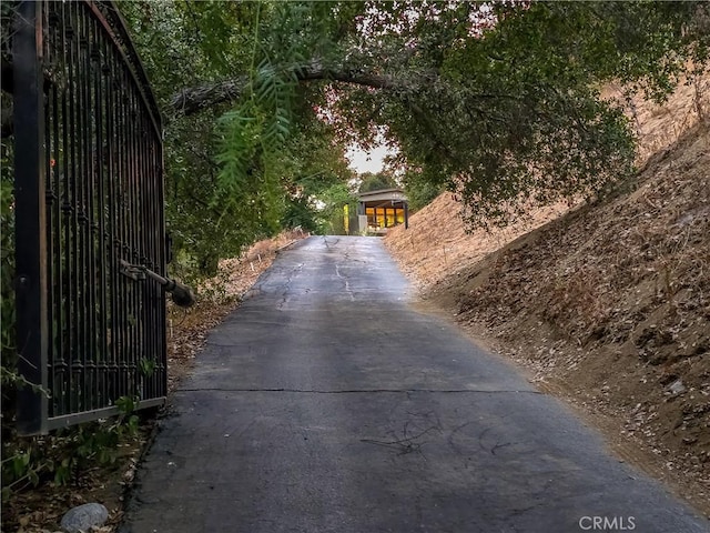 view of road