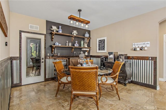 view of dining space