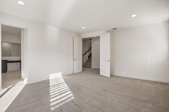 view of carpeted empty room