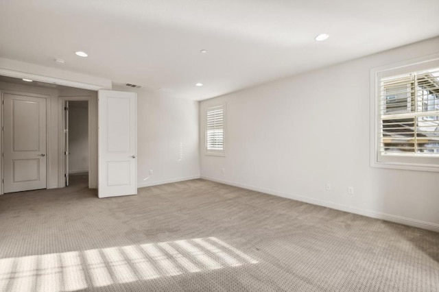 view of carpeted empty room