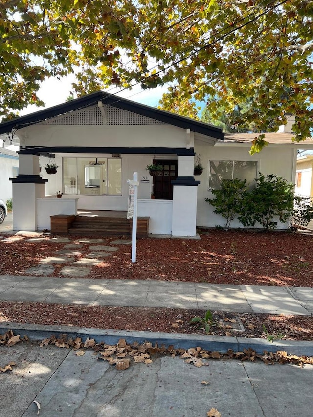 view of front of home featuring a porch