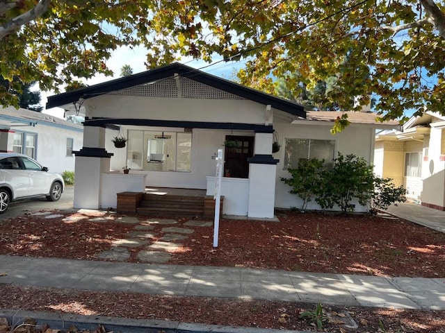 view of front of property with a porch