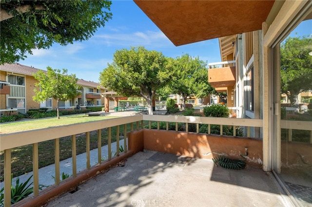 view of balcony