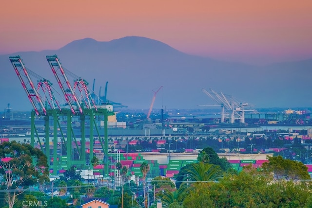 property's view of city featuring a mountain view