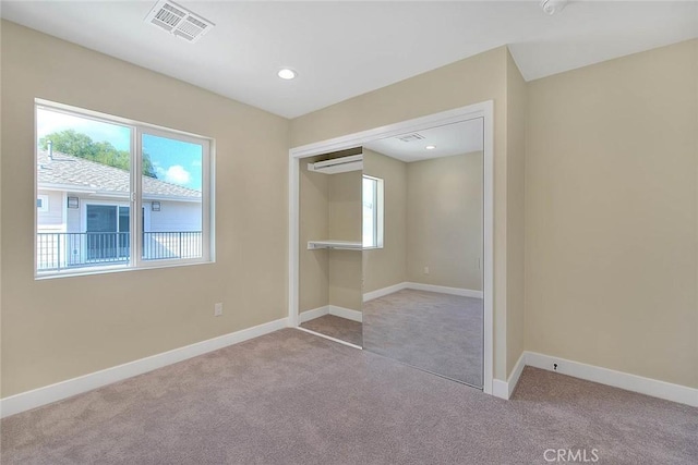 view of carpeted empty room