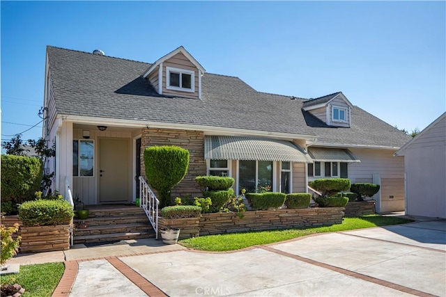 view of cape cod home