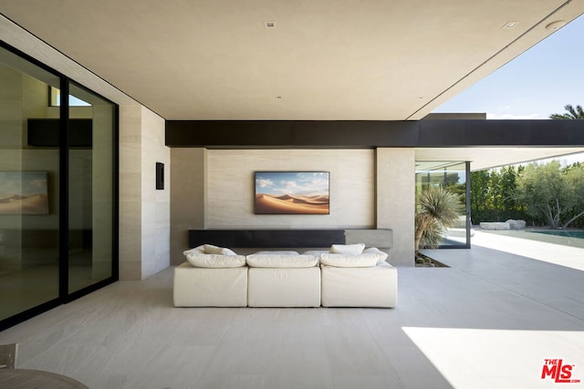 view of patio featuring outdoor lounge area